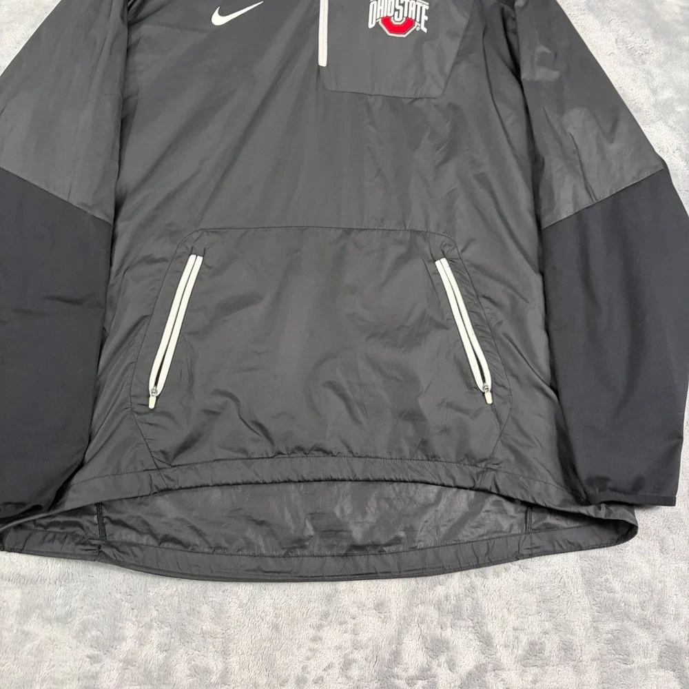 Nike Ohio State Buckeyes Mens 2XL Speed Fly Rush Hooded Jacket Black 33249X-OS5